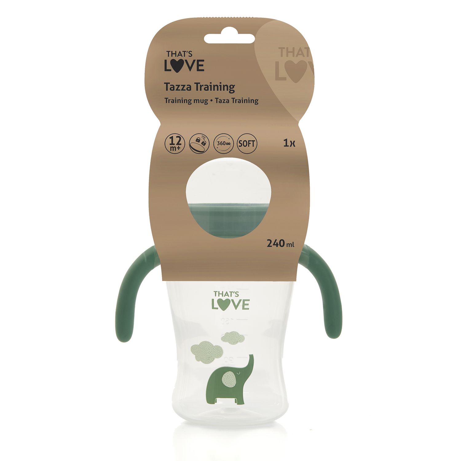 Tazza training 360 240 ml green- that's love - That's Love