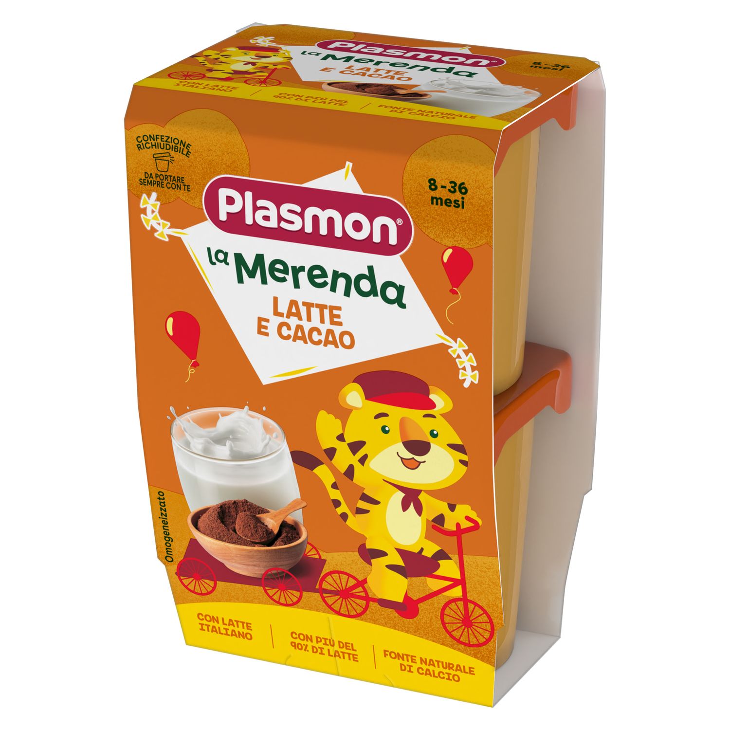 Merenda latte e cacao 2x120g  - plasmon - Plasmon