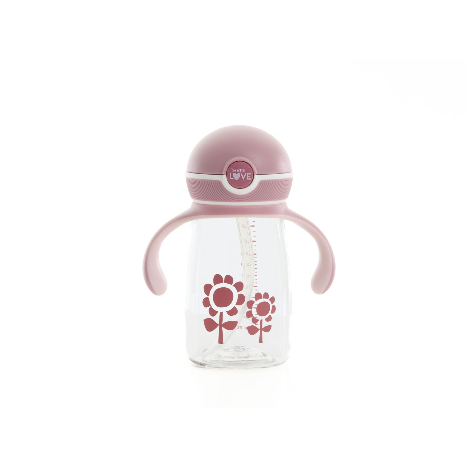 Tazza con cannuccia 12m+ flower 360 ml - that's love - That's Love