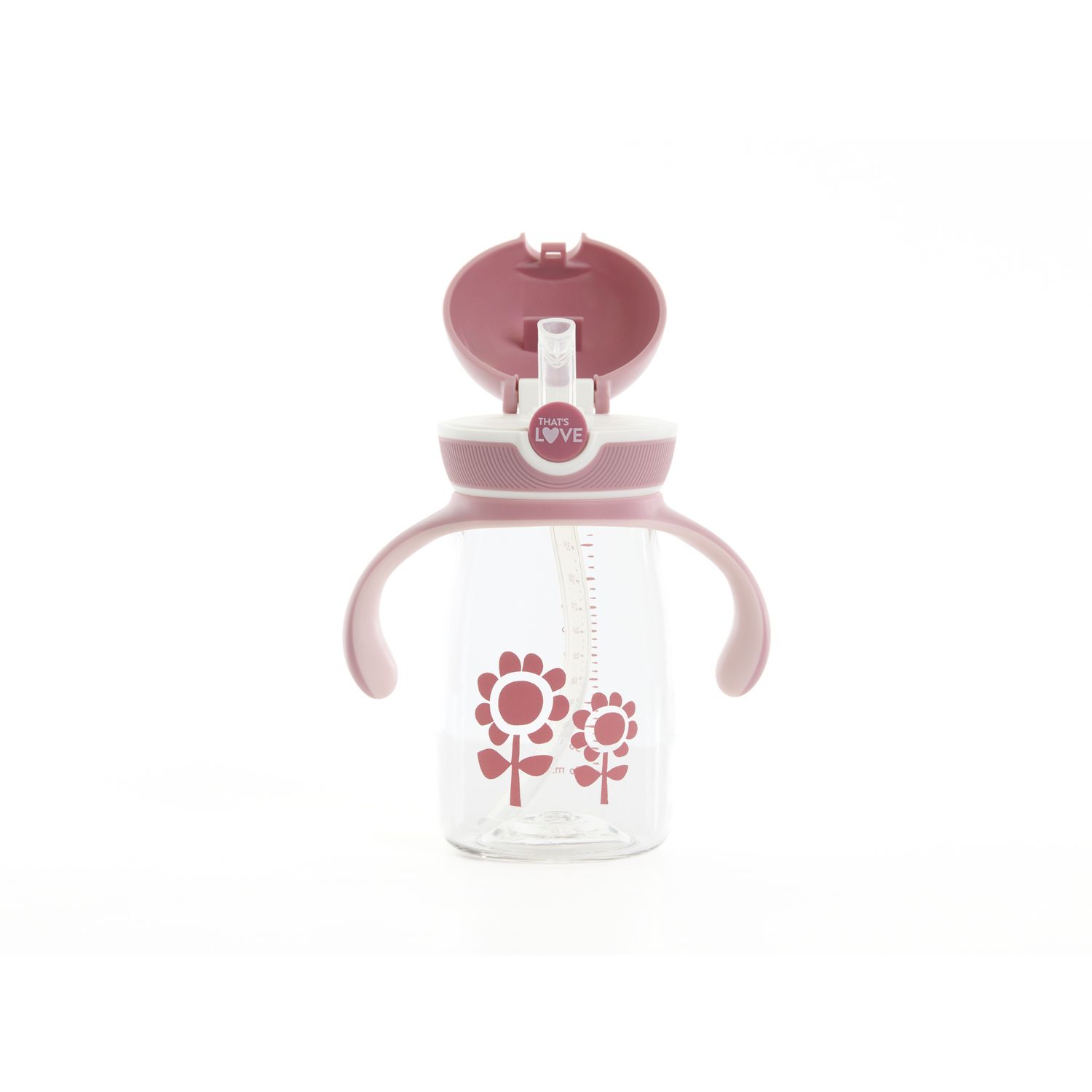 Tazza con cannuccia 12m+ flower 360 ml - that's love - That's Love