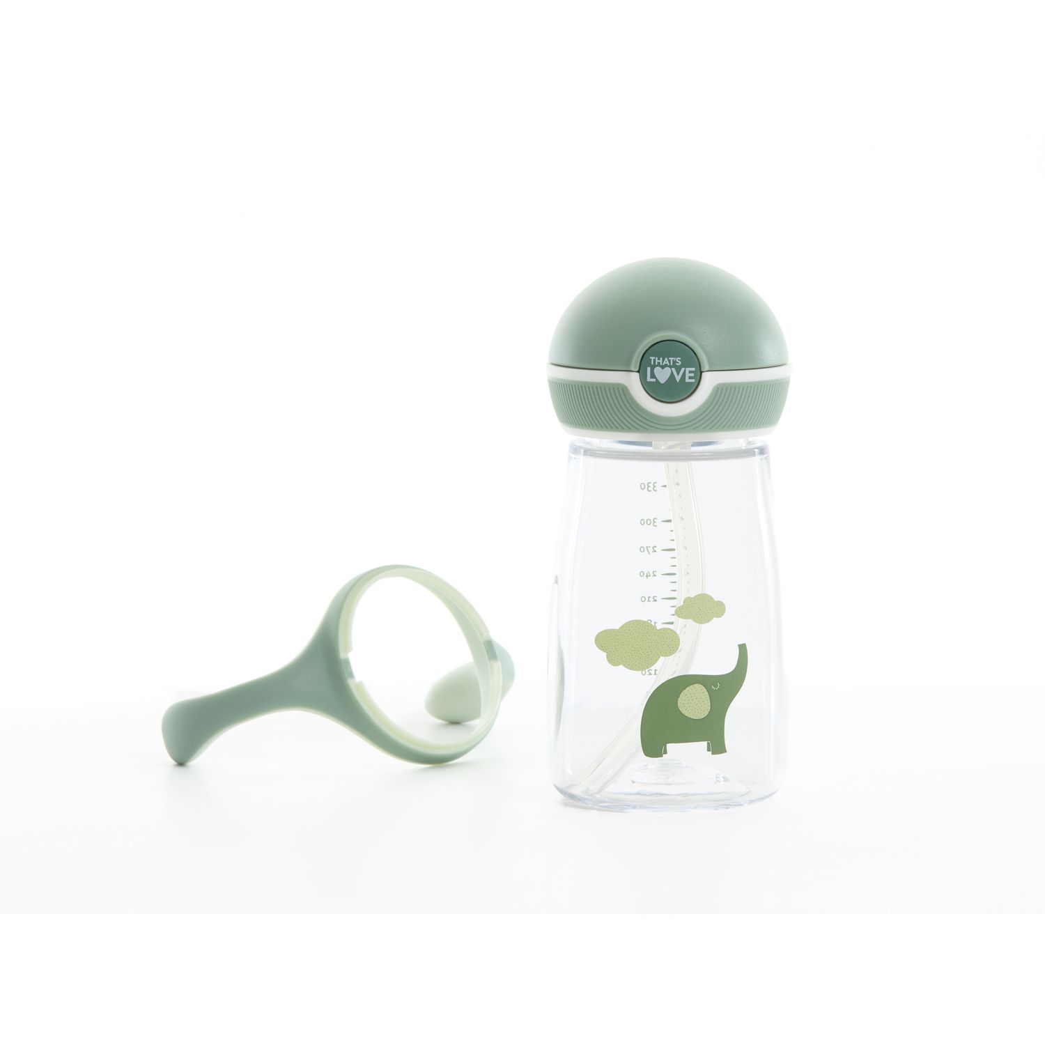 Tazza con cannuccia 12m+ elephant 360 ml - that's love - That's Love