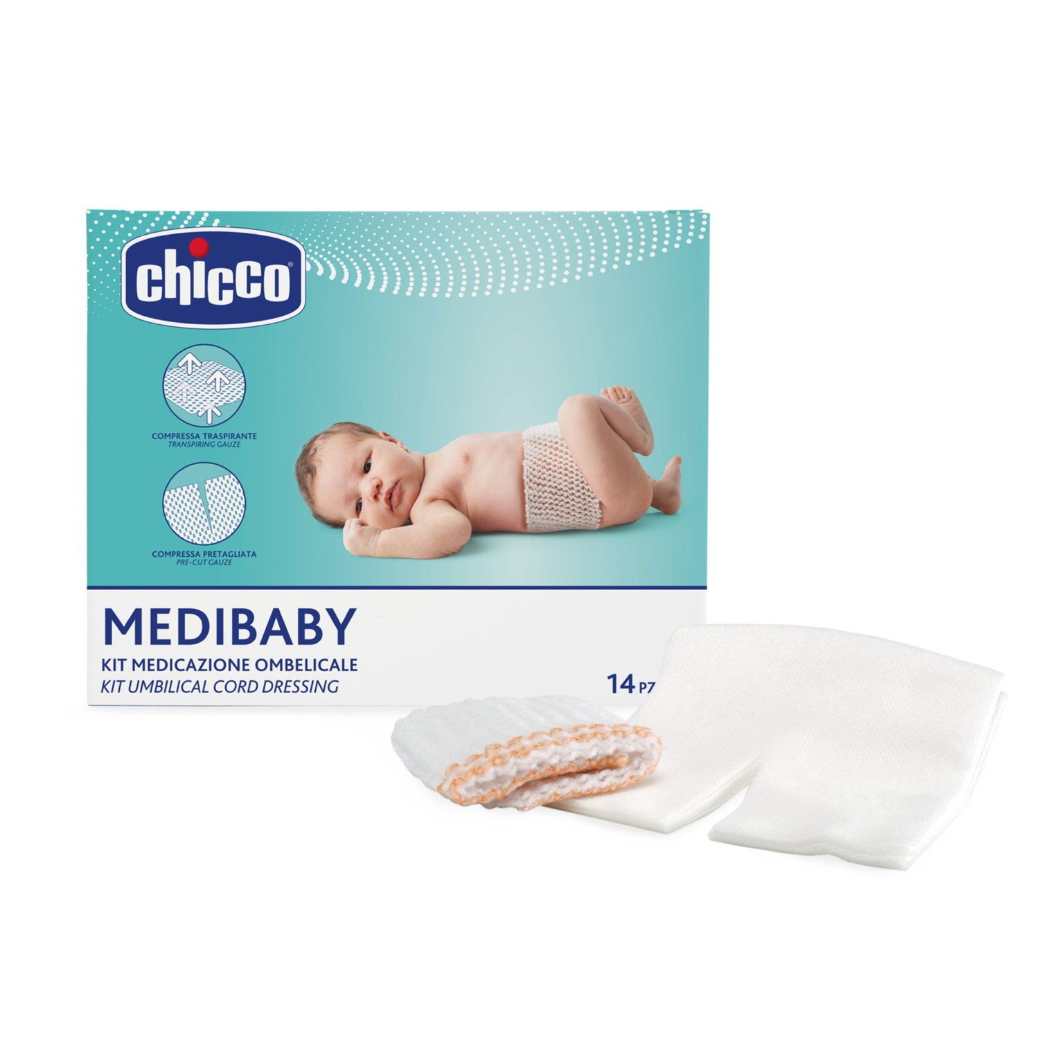 Kit per medicazione ombelicale - chicco - Chicco