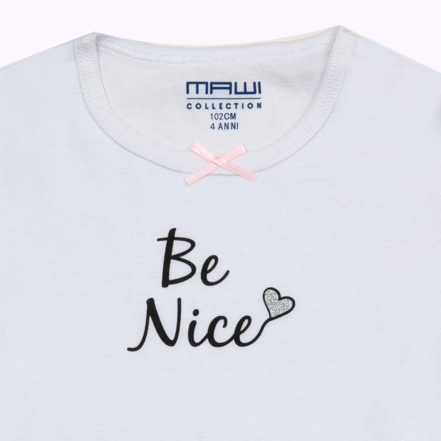 Mawi t-shirt m/m rib cuori oeko - Mawi
