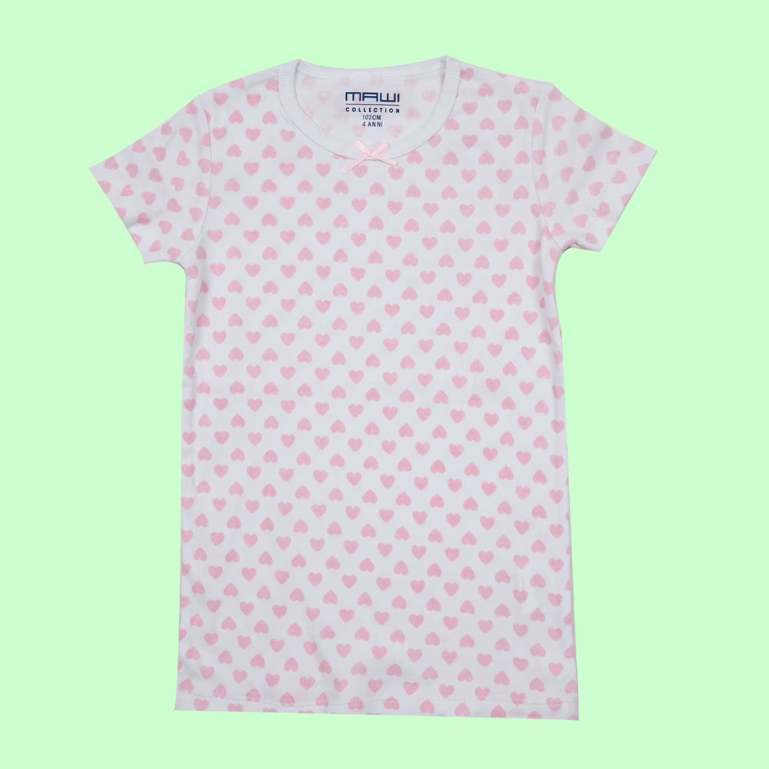 Mawi t-shirt m/m rib cuori oeko - Mawi