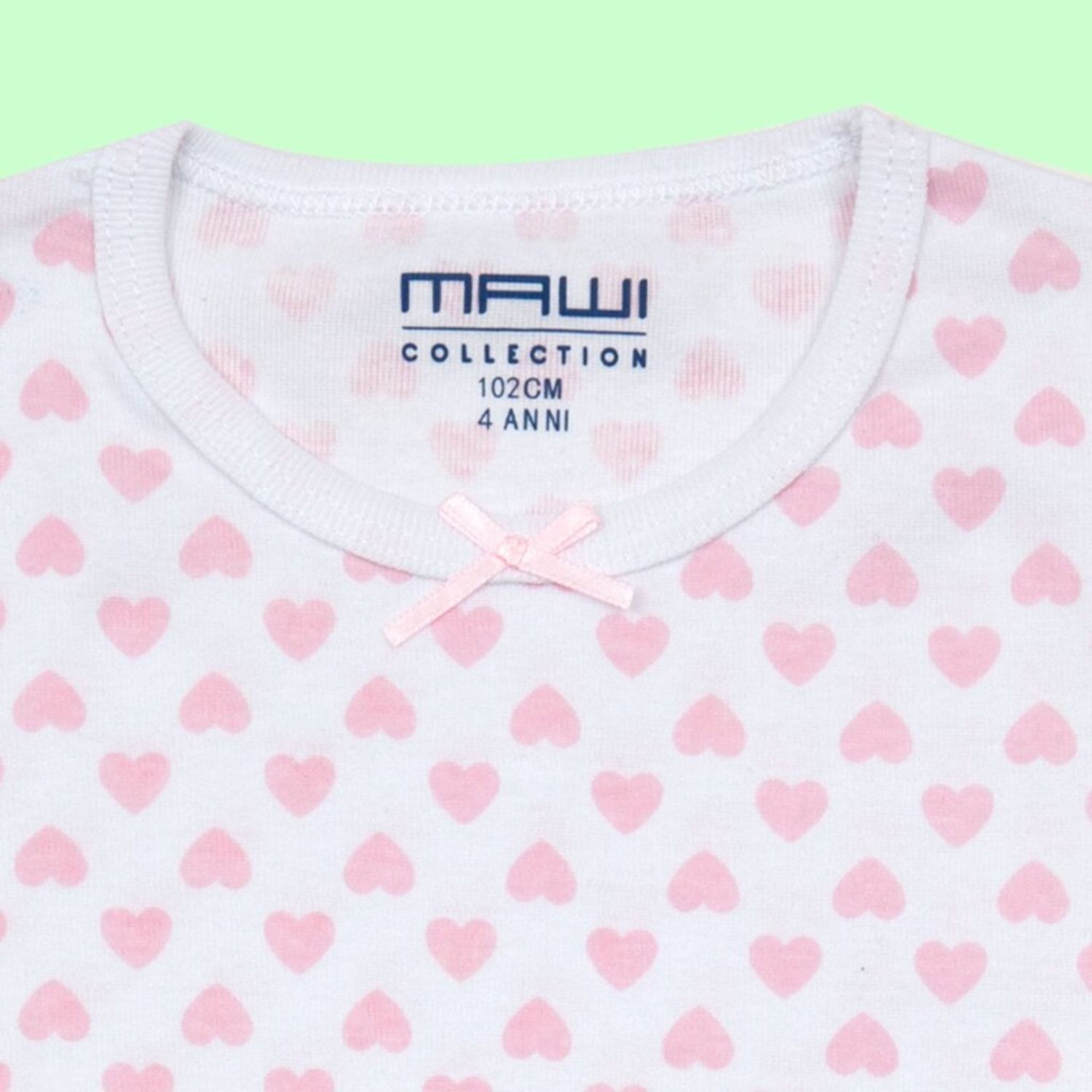 Mawi t-shirt m/m rib cuori oeko - Mawi