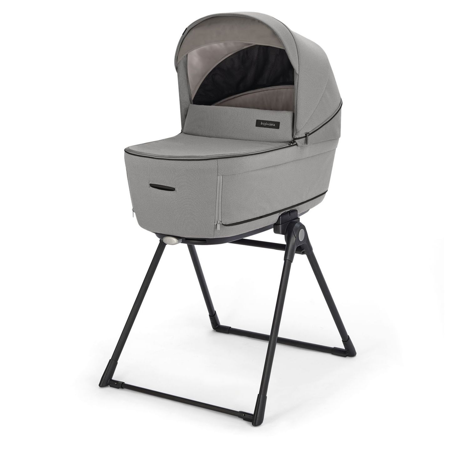 Sistema modulare aptica system quattro - platinum grey con telaio litio e seggiolino auto darwin infant recline - inglesina - Inglesina