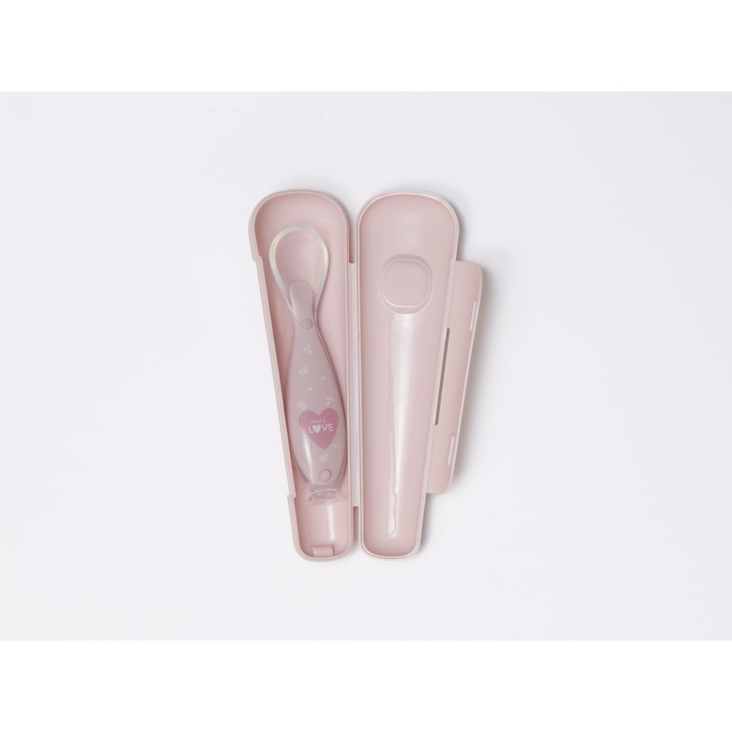 Cucchiaio 6m + silicone pink con ventosa e custodia - that's love - That's Love