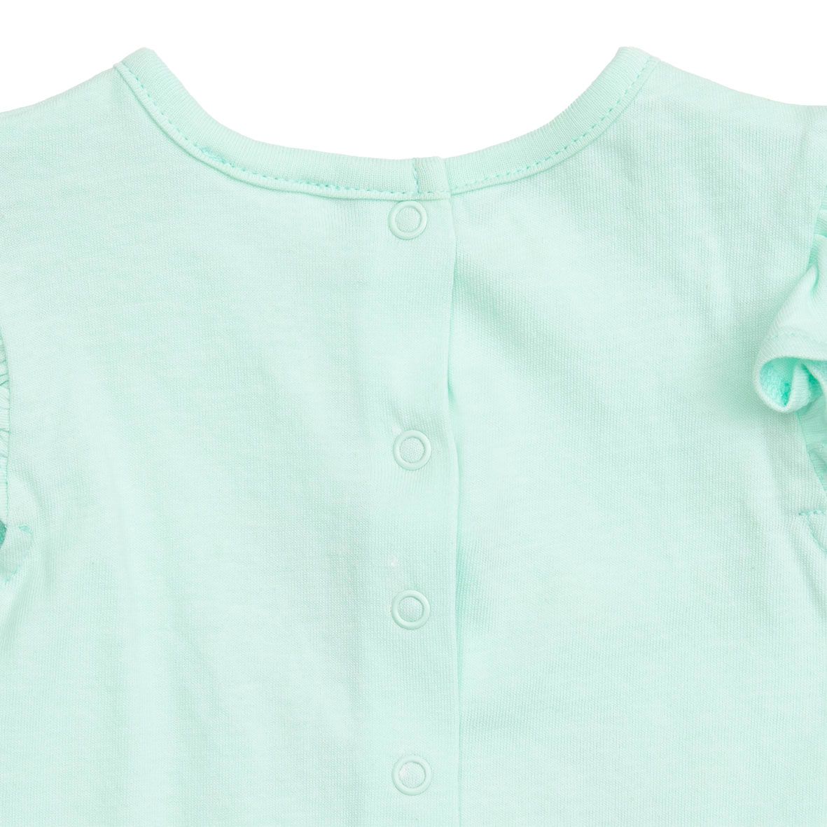 Pagliaccetto neonata con volant "under the sea" verde acqua - Mawi