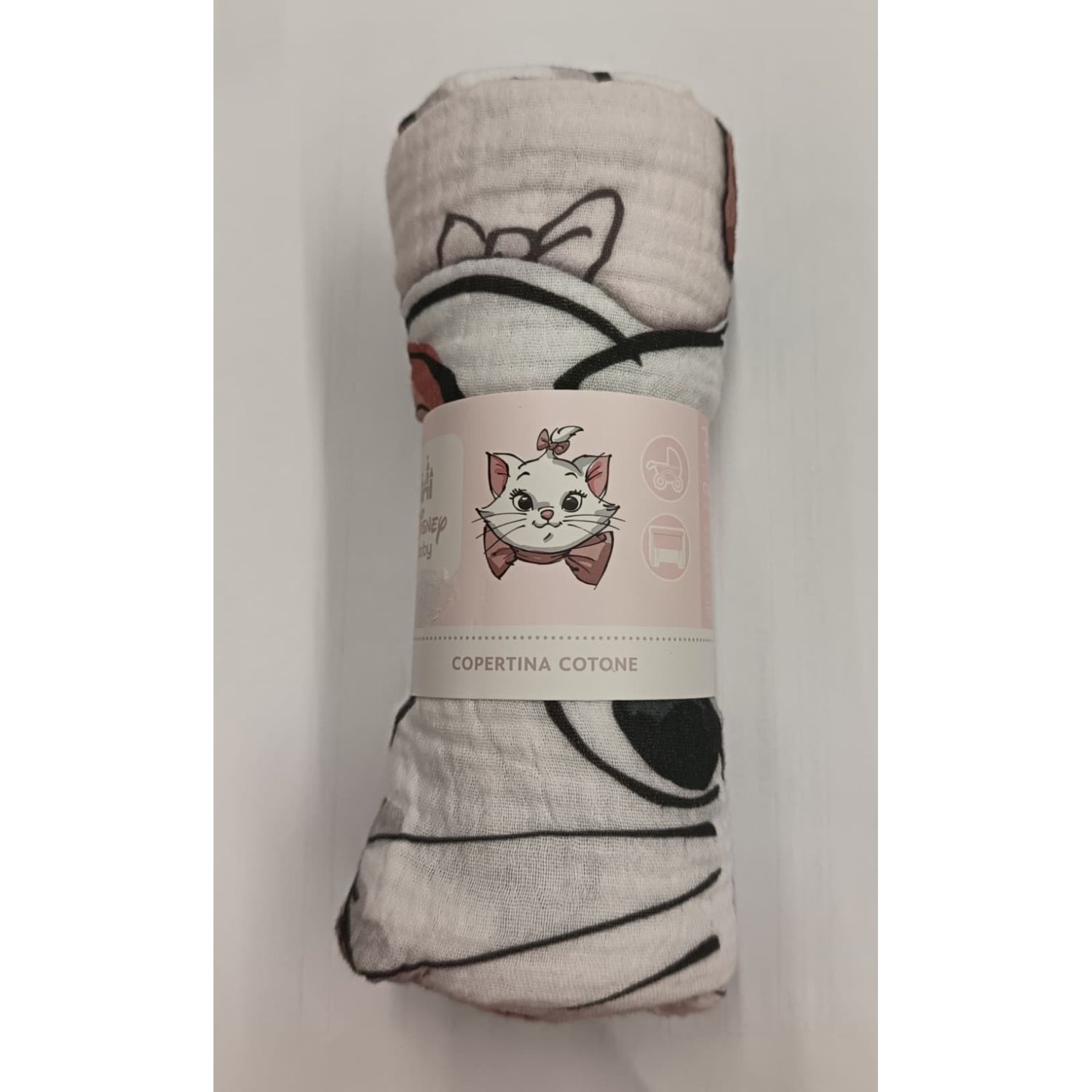 Copertina in mussola di cotone disney baby – collezione minou (gli aristogatti) - Disney