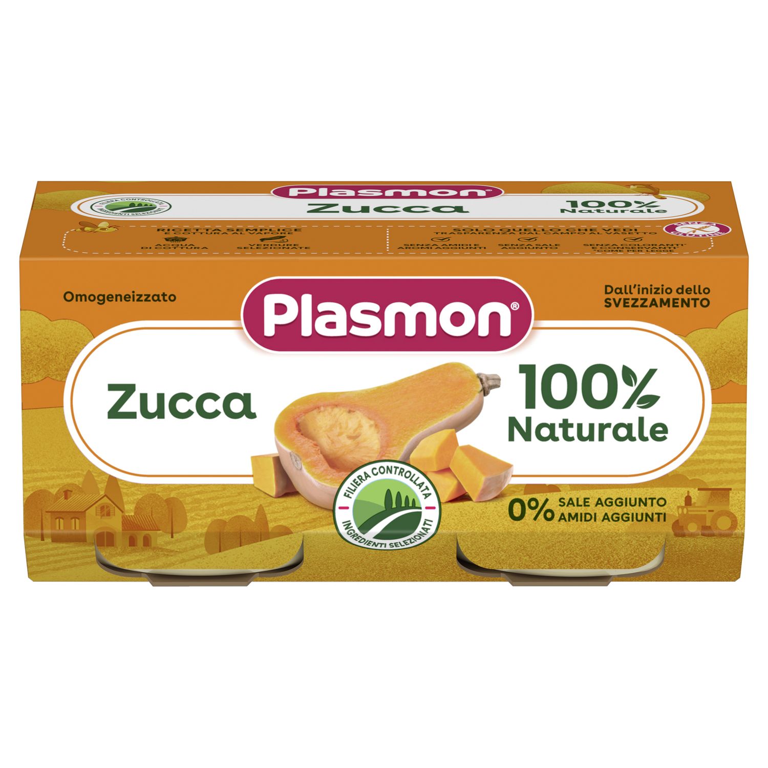 Omogeneizzato zucca 2x80g - plasmon - Plasmon