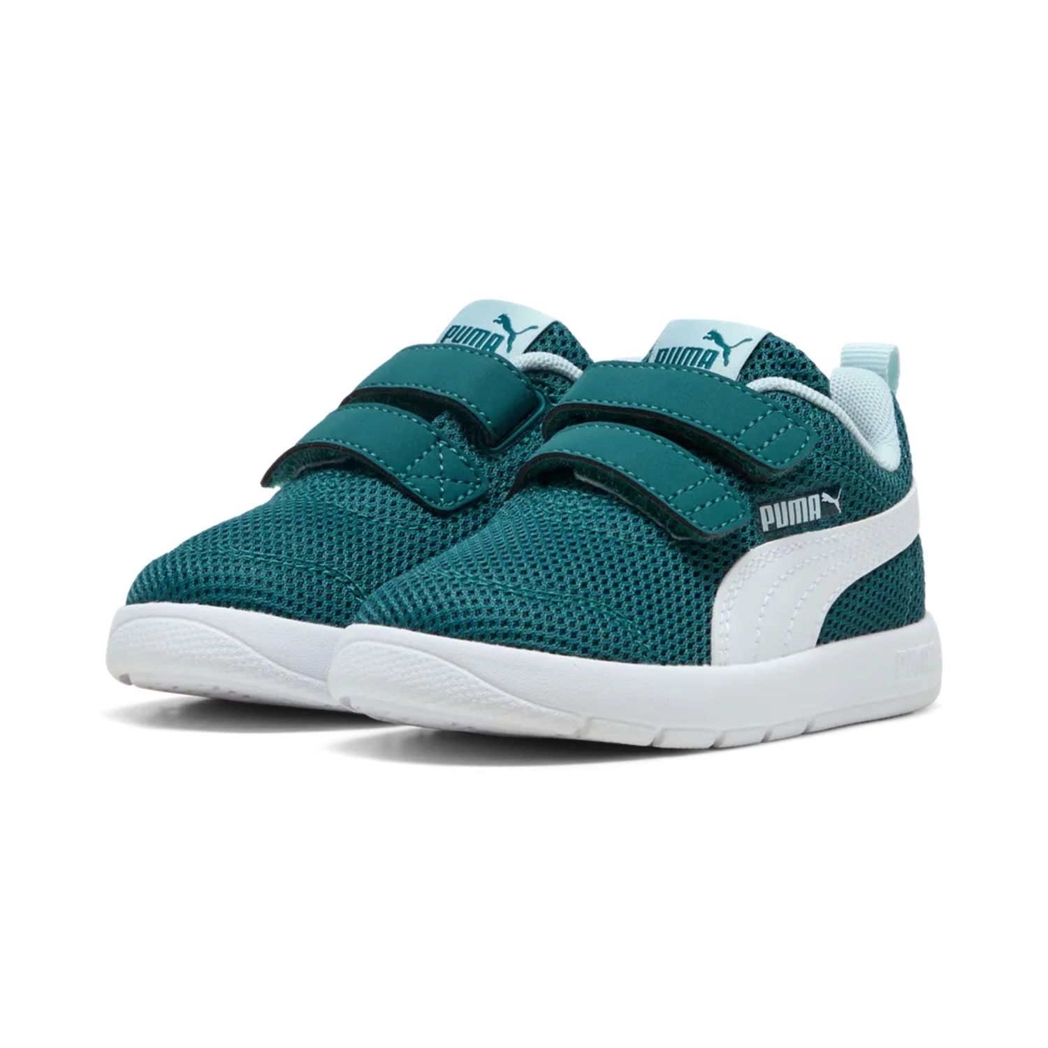 Scarpe bambino puma courtflex v3 mesh verde - Puma