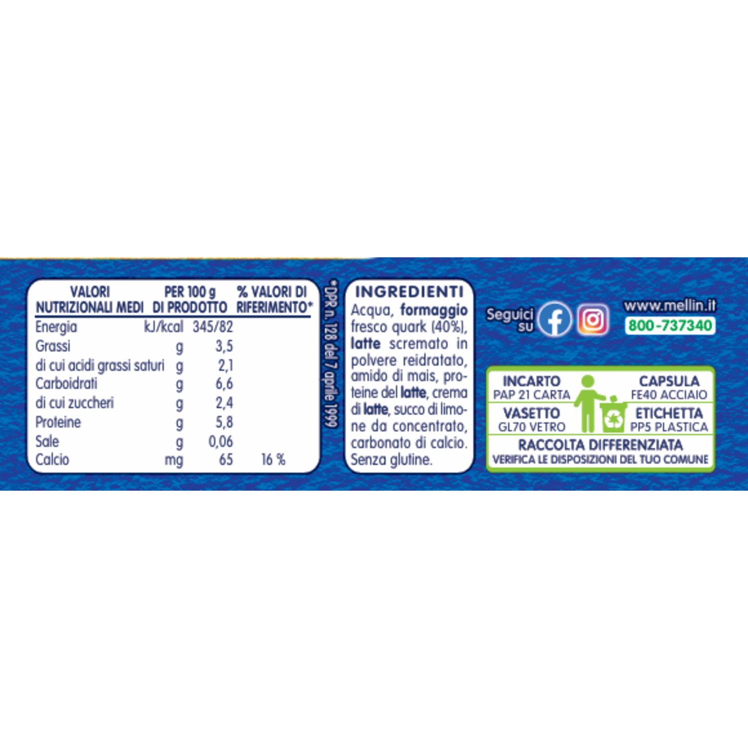 Omogeneizzato formaggino classico 4x80 - mellin - Mellin