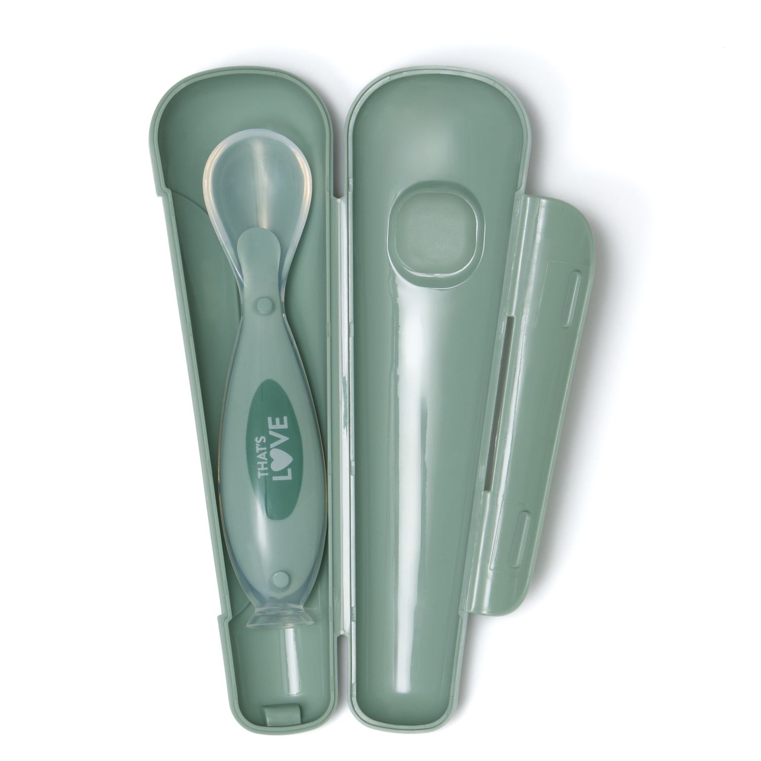 Cucchiaio 6m + silicone green con ventosa e custodia - that's love - That's Love
