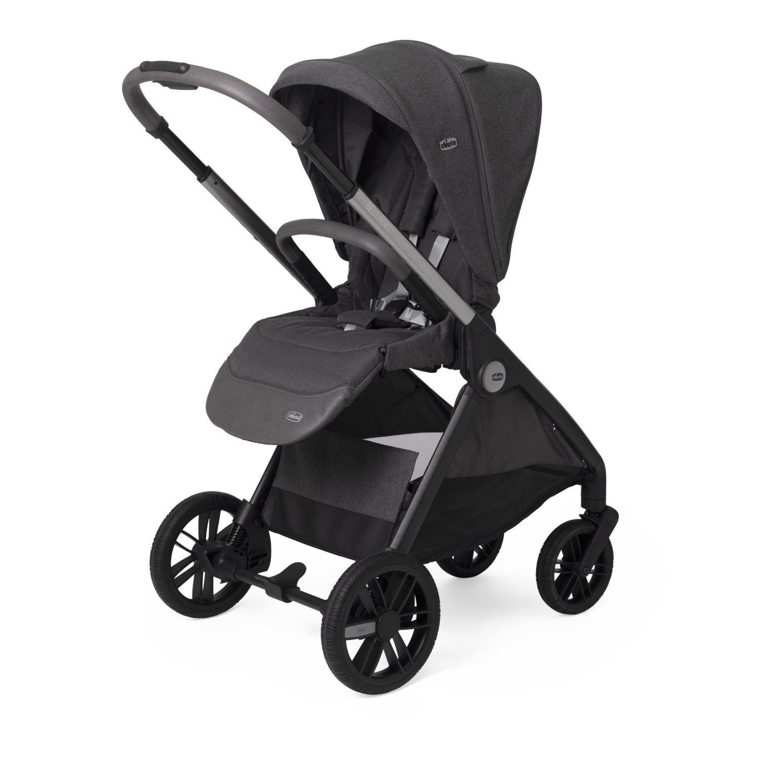 Trio bellagio 2 grand comfort kory plus - black satin - chicco - Chicco
