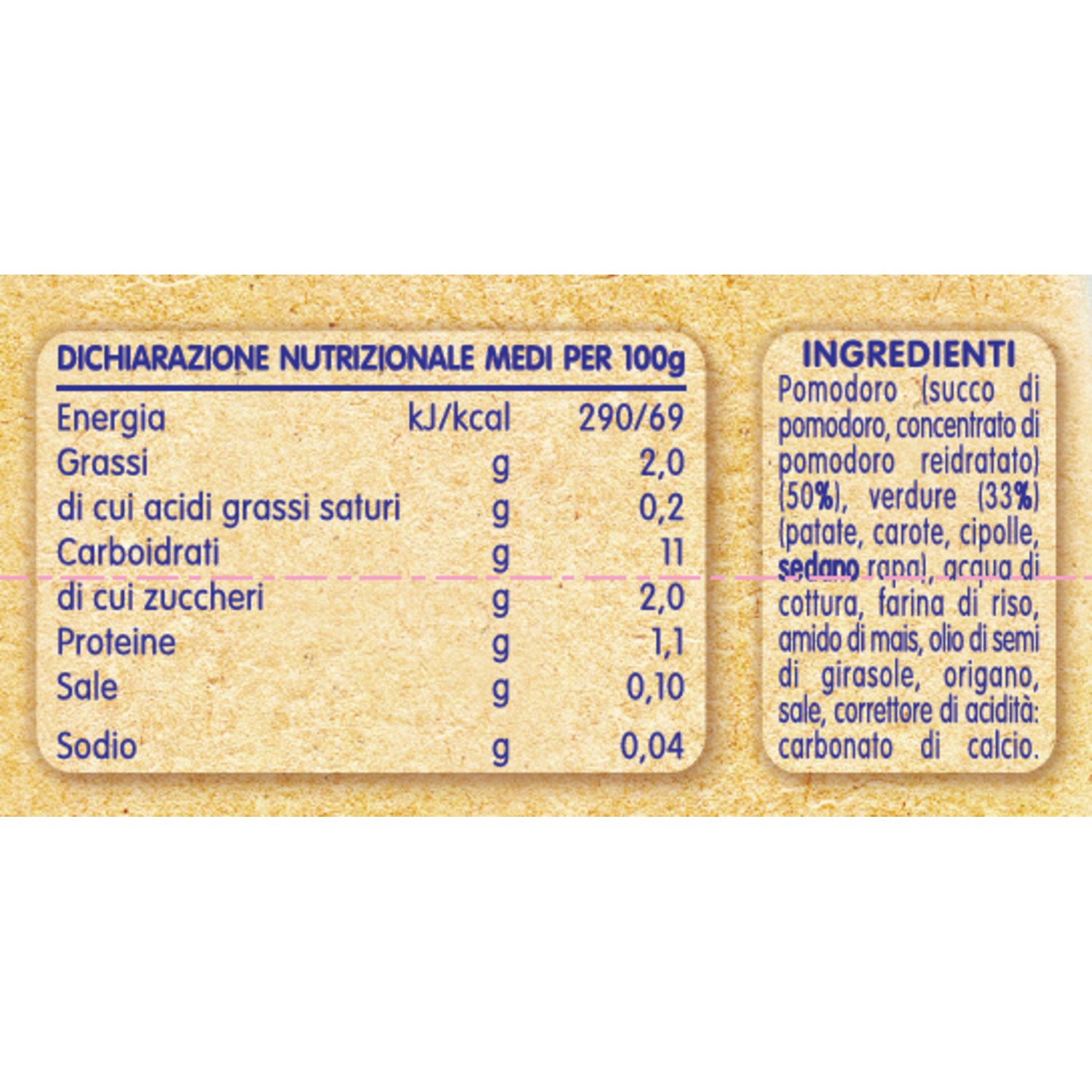 Primo sugo pomodoro e verdure 2x80 g - mellin - Mellin