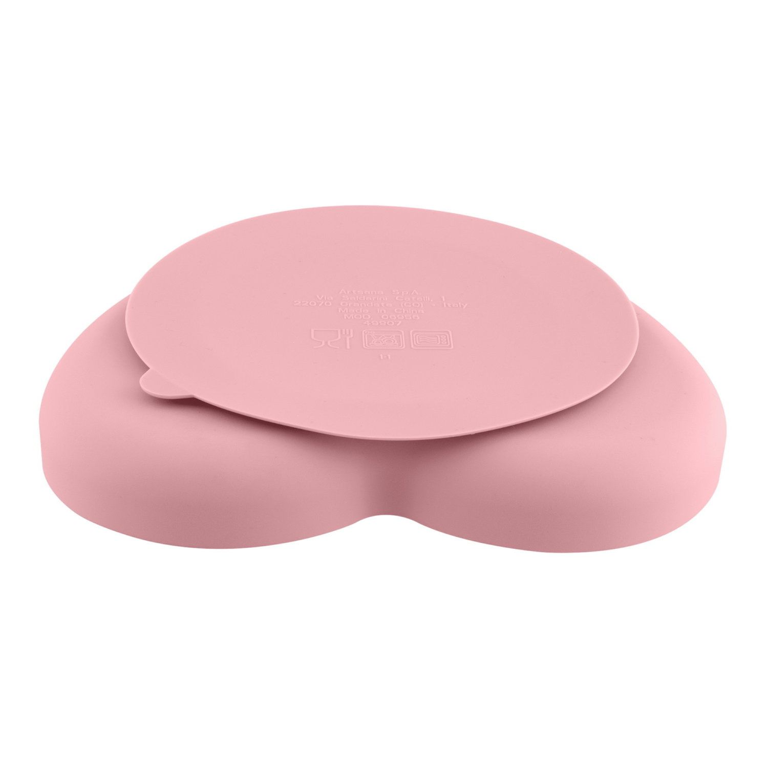 Piatto cuore silicone rosa 9m+ - chicco - Chicco