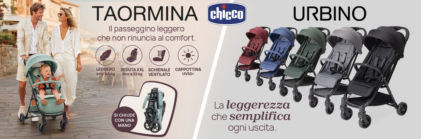 SCOPRI I PASSEGGINI LEGGERI CHICCO