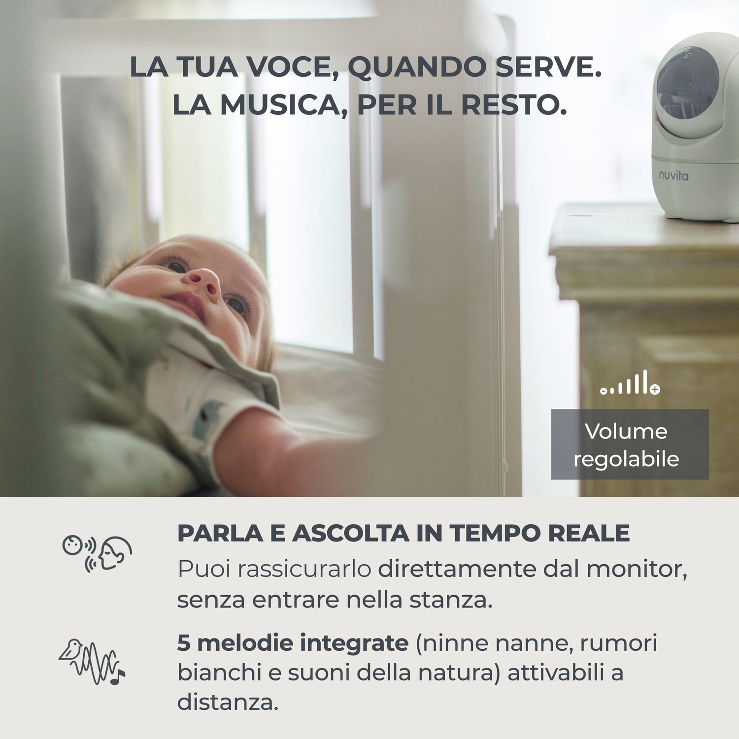 Video baby monitor videovoice 3.2" - nuvita - Nuvita