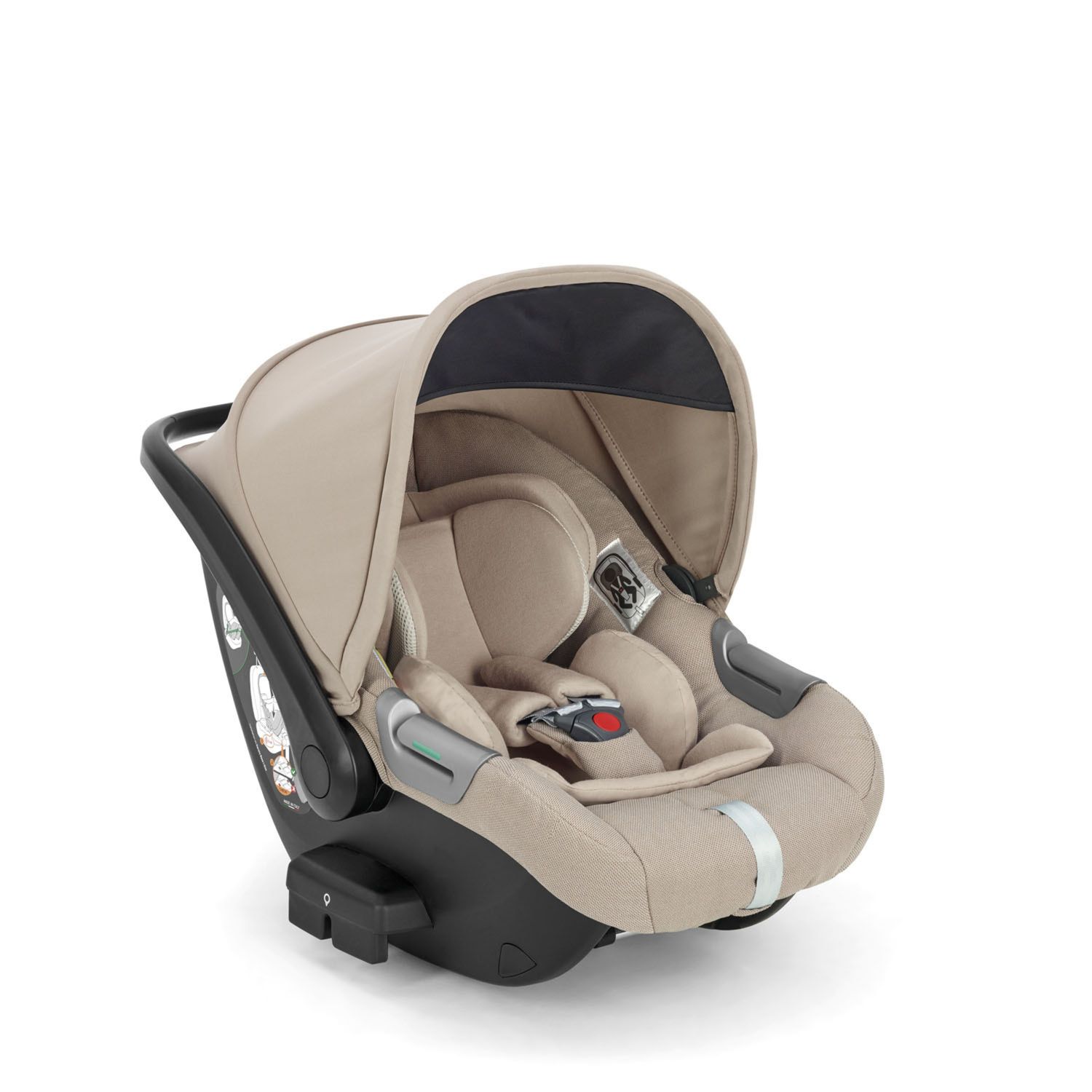 Sistema modulare aptica system quattro - pashmina beige con telaio palladio e seggiolino auto darwin infant - inglesina - Inglesina