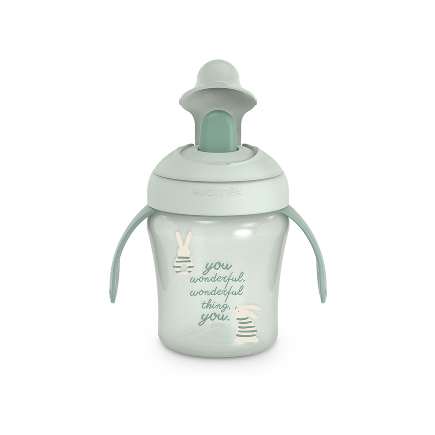 Wonderland tazza antigoccia 200ml +6m verde - suavinex - Suavinex