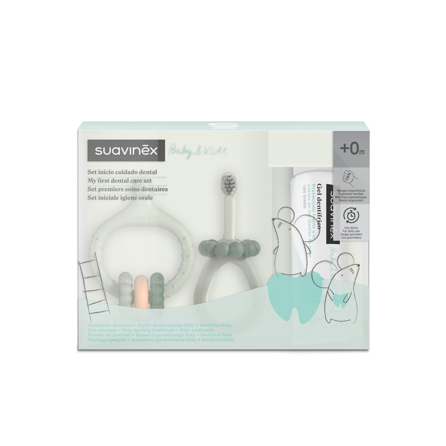 Oral care il mio primo set di igiene orale  +0m verde - suavinex - Suavinex