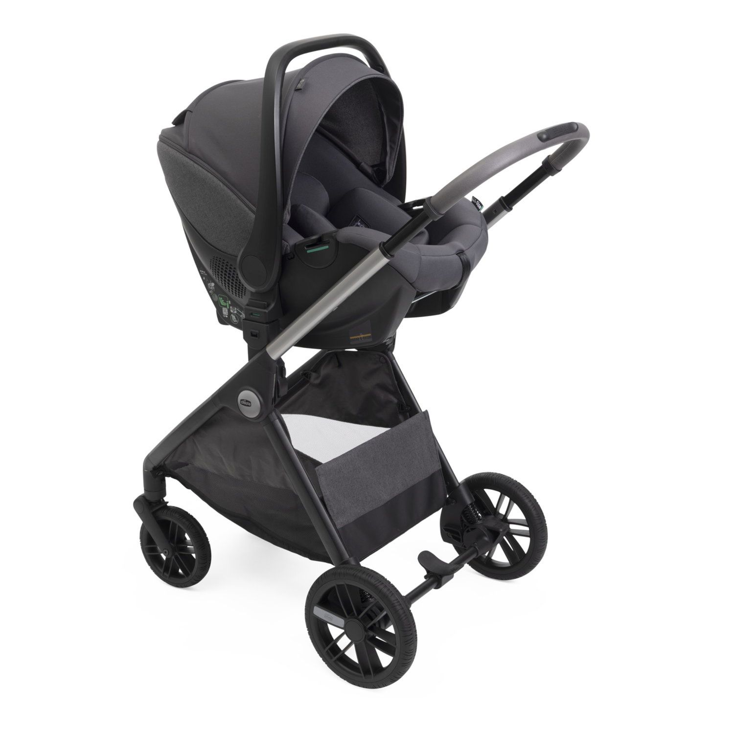 Trio bellagio 2 grand comfort kory plus - black satin - chicco - Chicco