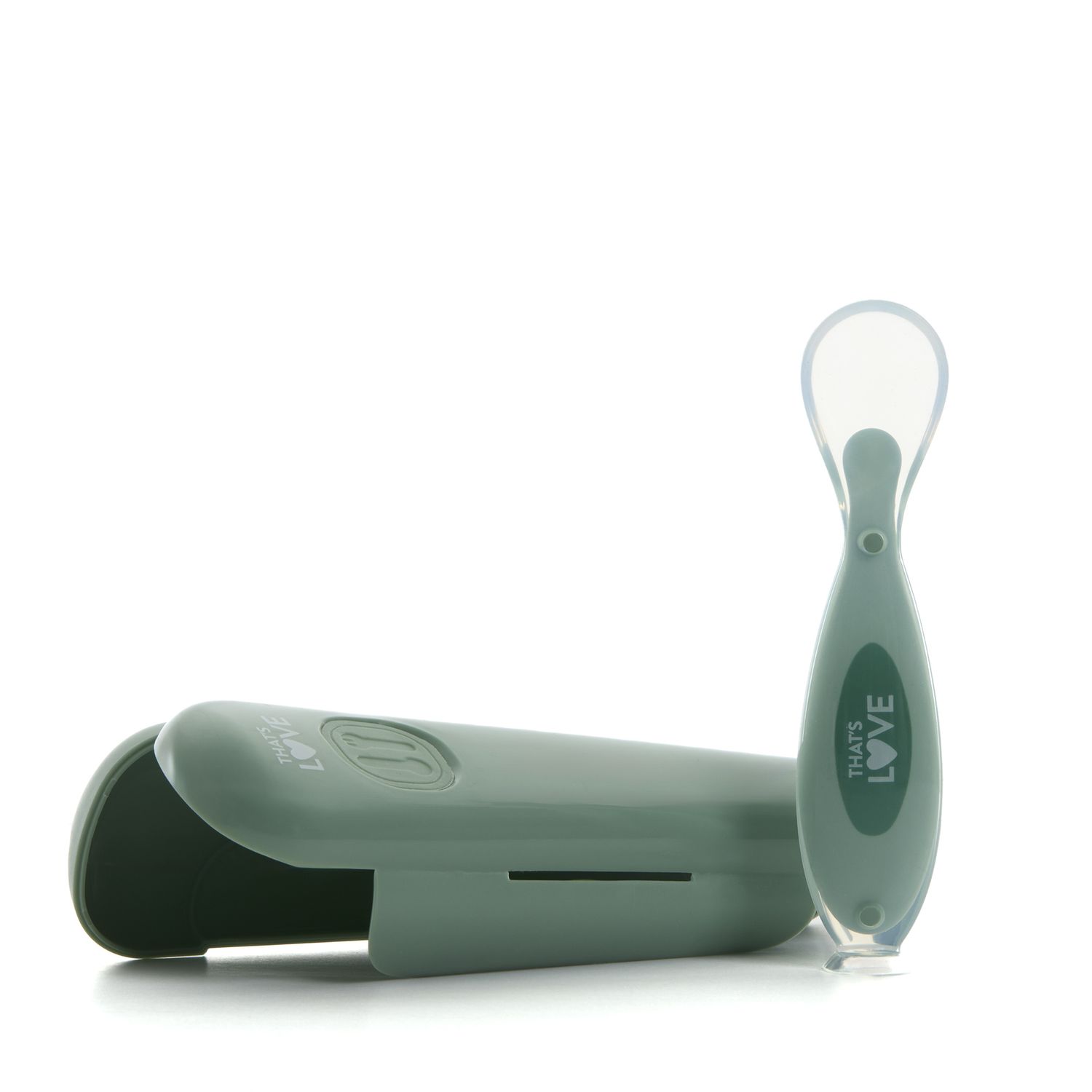 Cucchiaio 6m + silicone green con ventosa e custodia - that's love - That's Love