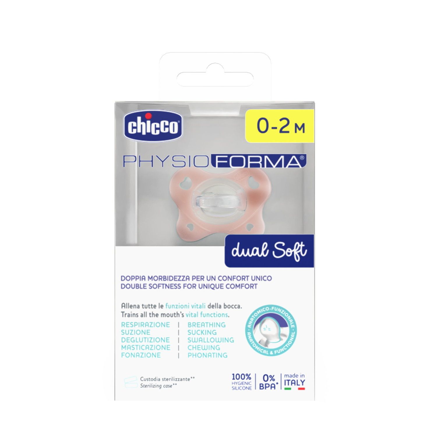 Physioforma dual soft rosa 0-2 m 1pz - chicco - Chicco