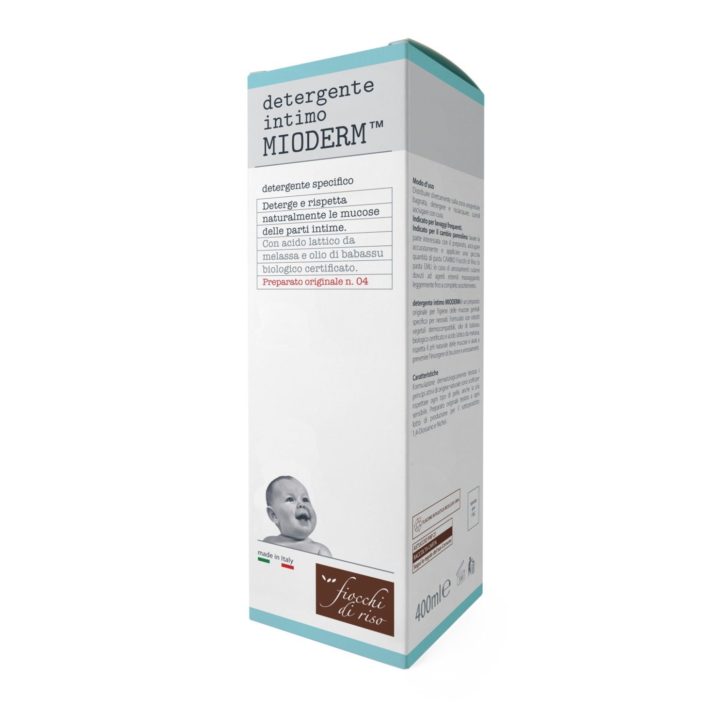 Detergente intimo mioderm 400 ml - chicco - Fiocchi di Riso