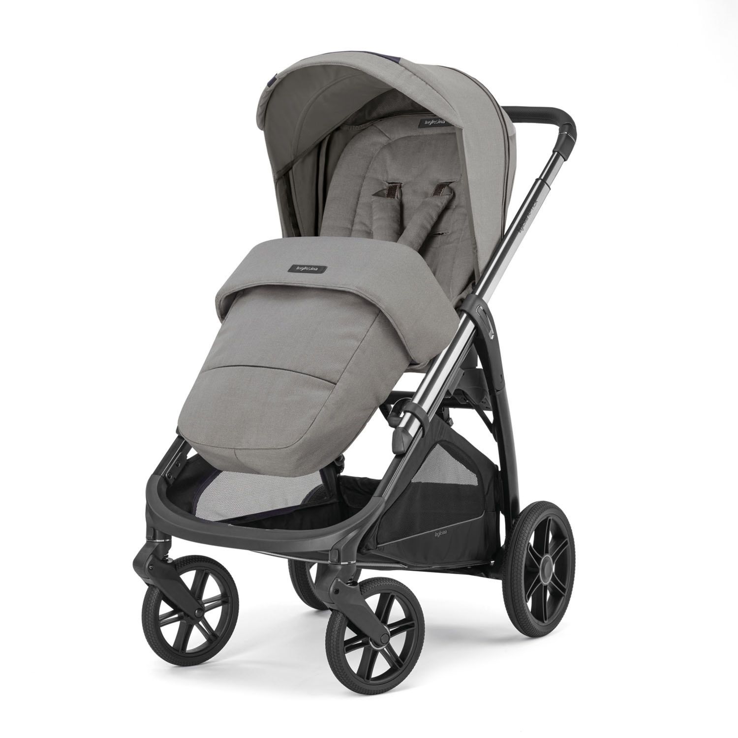 Sistema modulare aptica system quattro - platinum grey con telaio litio e seggiolino auto darwin infant recline - inglesina - Inglesina