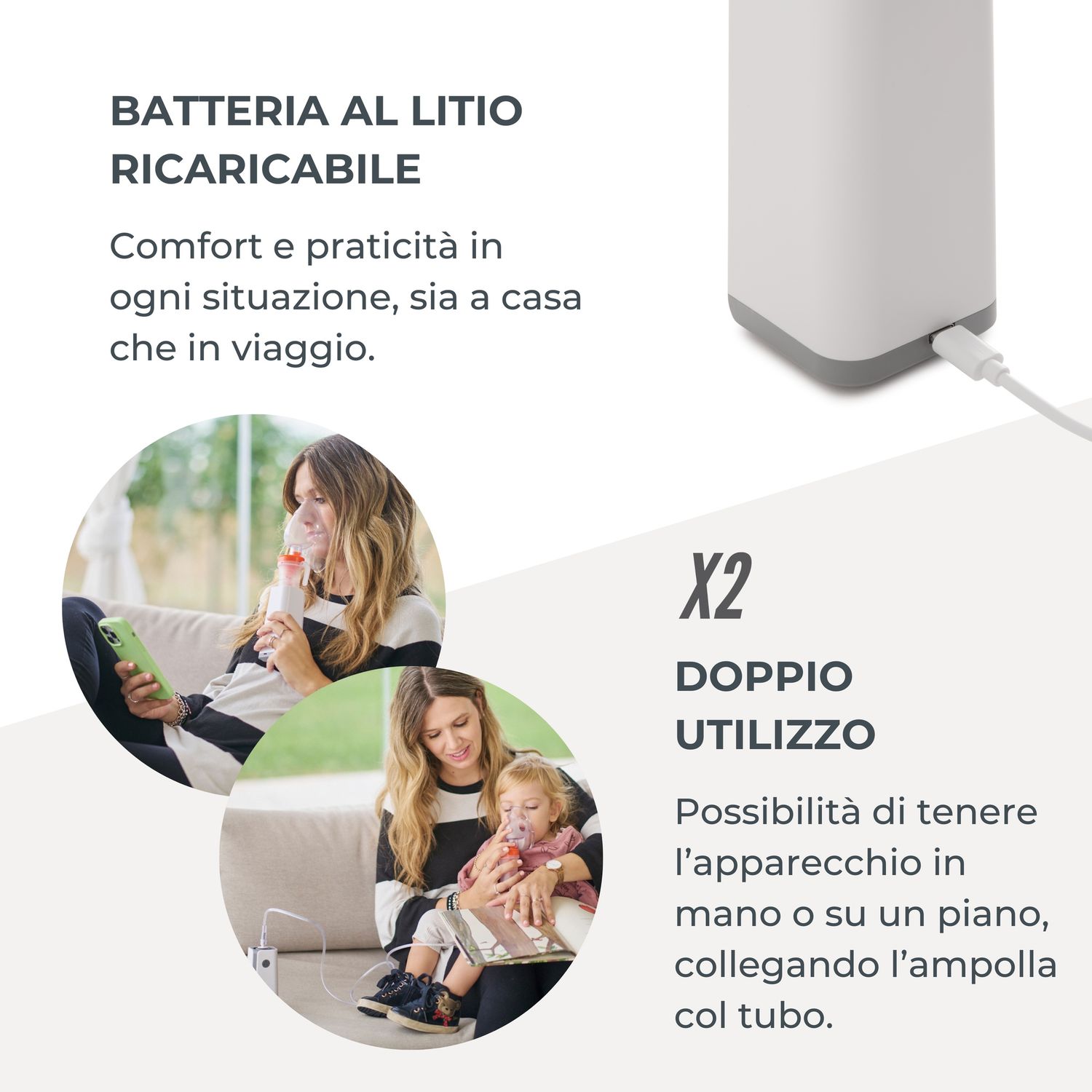 Aerosol portatile a pistone - 5030 - nuvita - Nuvita