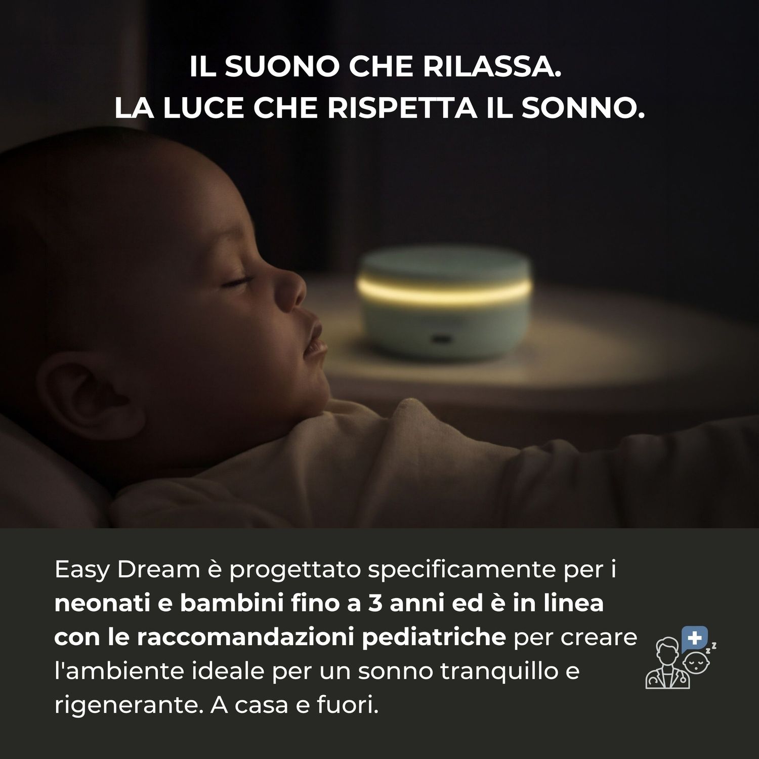 Diffusore di rumore bianco e luci notturne easy dream - 6620 - nuvita - Nuvita