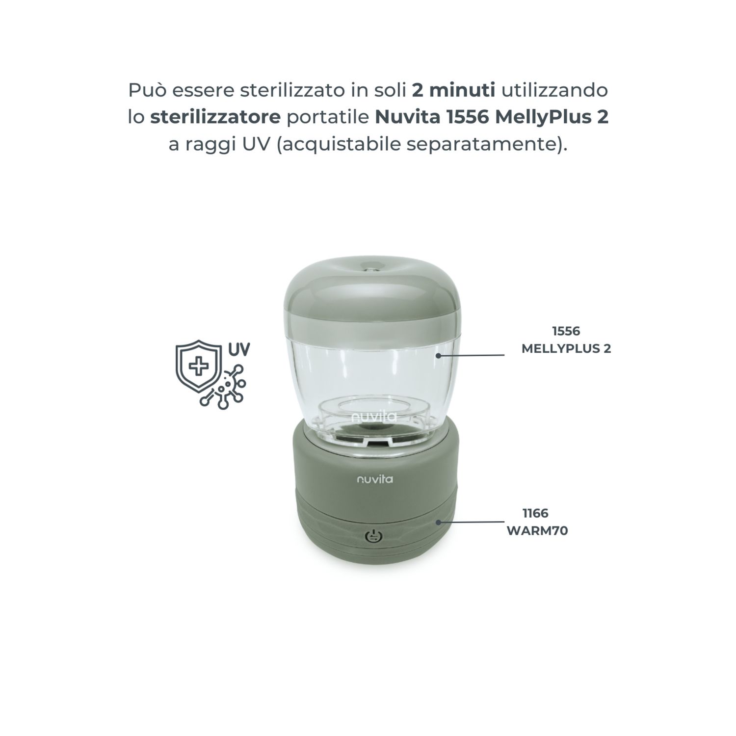 Scaldabiberon portatile universale warm70 - 1166 - nuvita - Nuvita
