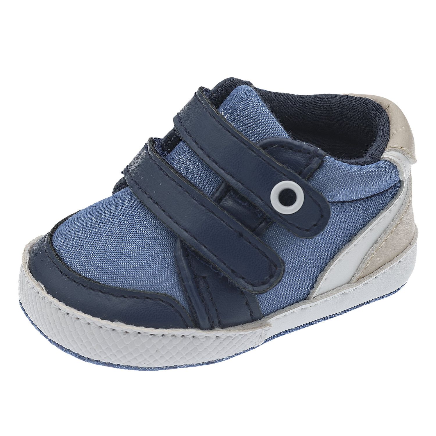 Sneakers bambino ortagnan blu/beige con doppio strappo | chicco - Chicco