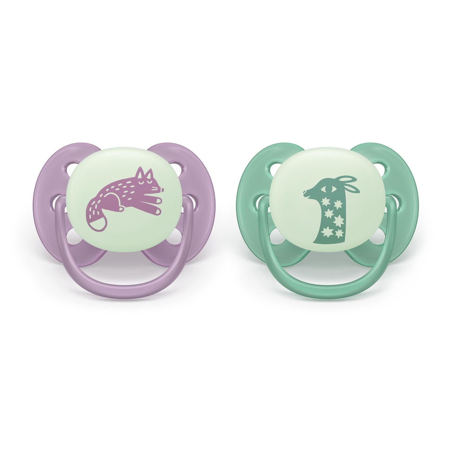 Succhietto ultra soft notte 0-6m cappuccio fluorescente no bpa per pelli sensibili- philips avent - Avent