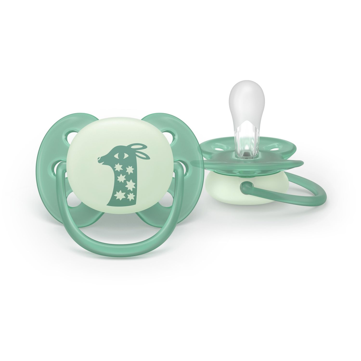 Succhietto ultra soft notte 0-6m cappuccio fluorescente no bpa per pelli sensibili- philips avent - Avent