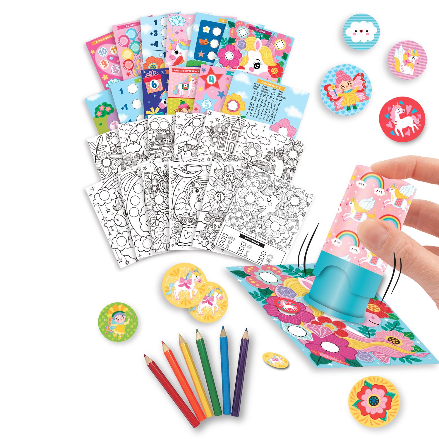 Libretto magico timbri e stickers - Creamania
