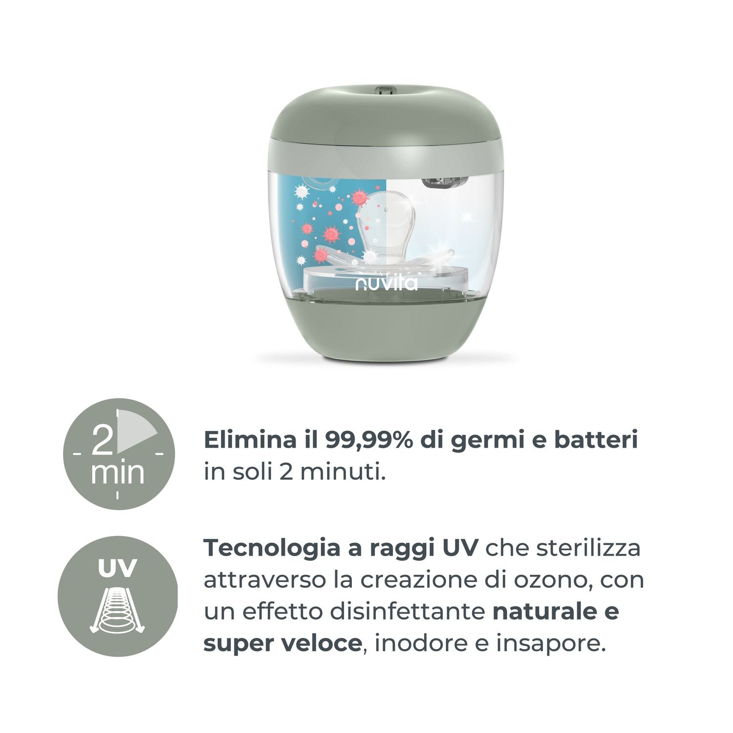 Sterilizzatore portatile mellyplus - 1556 - nuvita - Nuvita