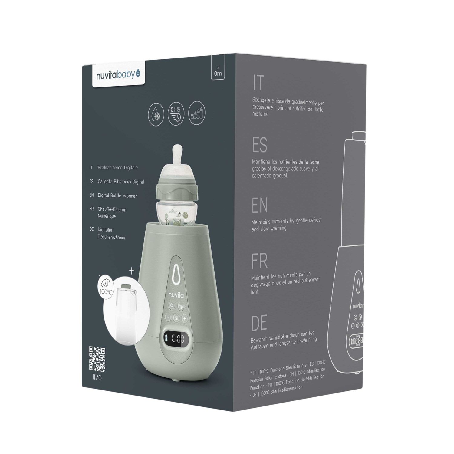 Scaldabiberon e sterilizzatore ultraveloce - 1170 - nuvita - Nuvita