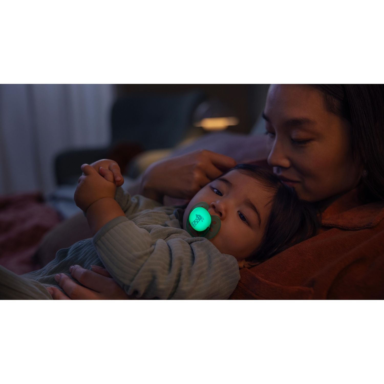Succhietto ultra soft notte 0-6m cappuccio fluorescente no bpa per pelli sensibili- philips avent - Avent
