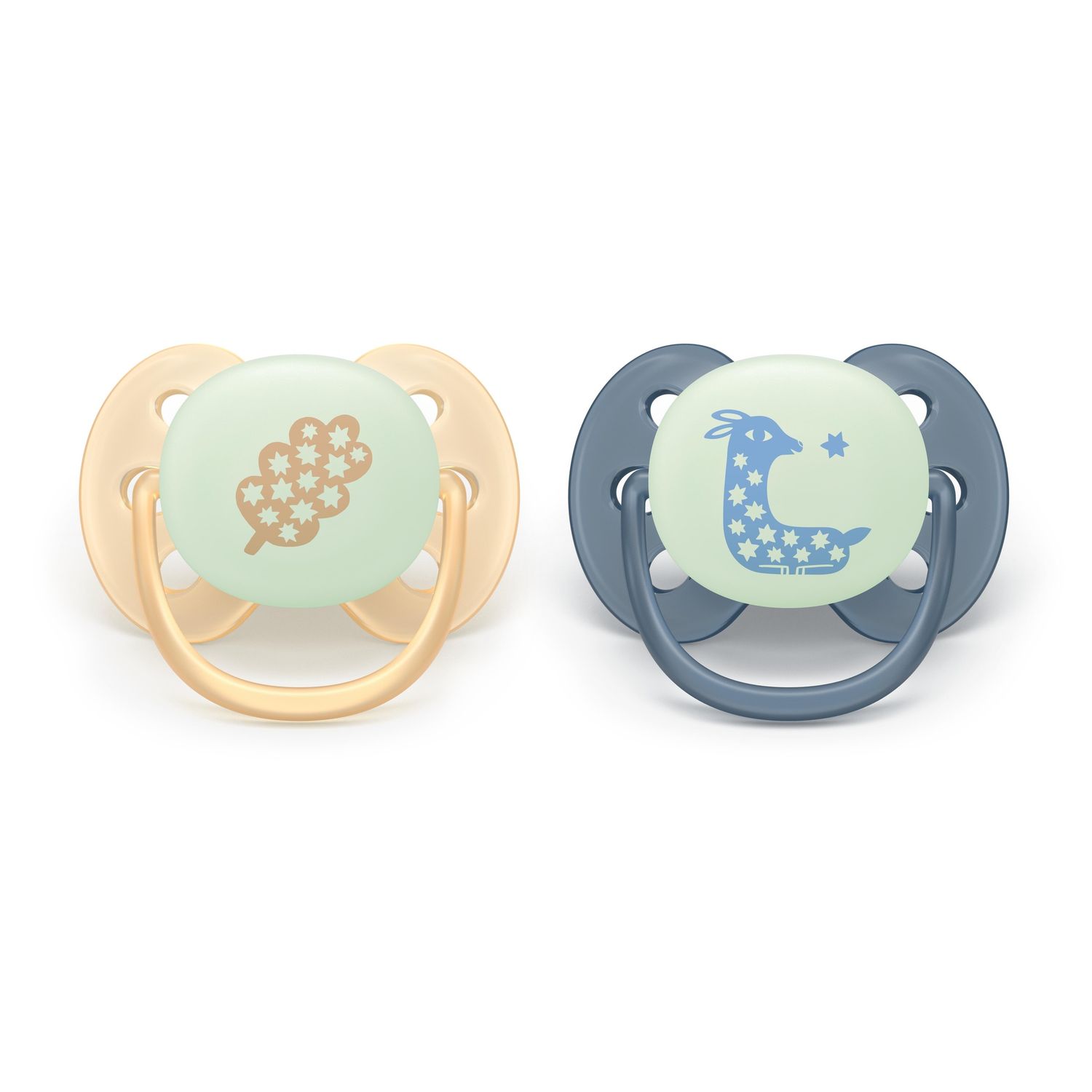 Succhietto ultra soft notte 0-6m cappuccio fluorescente no bpa per pelli sensibili - philips avent - Avent