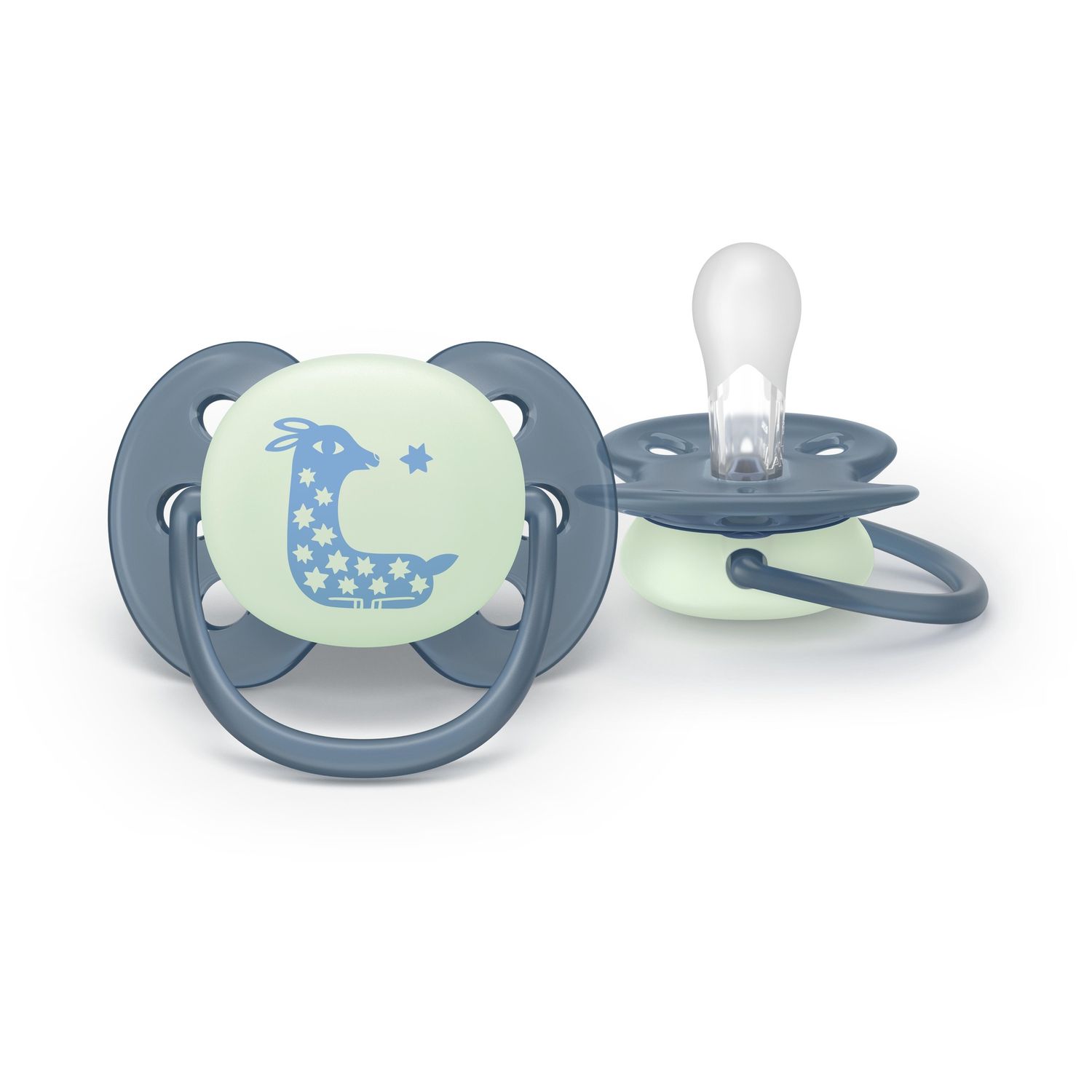 Succhietto ultra soft notte 0-6m cappuccio fluorescente no bpa per pelli sensibili - philips avent - Avent