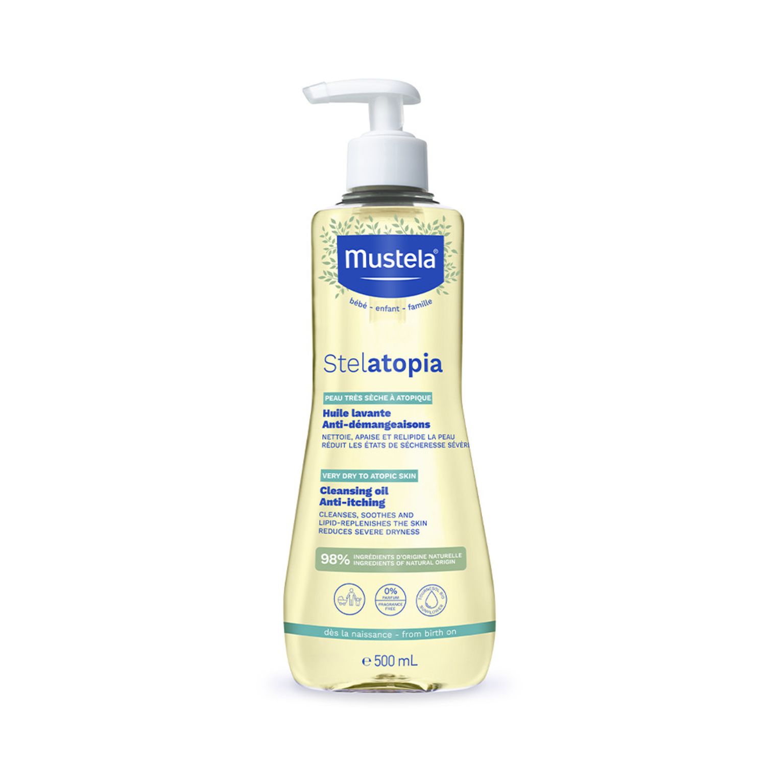 Stelatopia olio bagno 500ml - mustela - Mustela