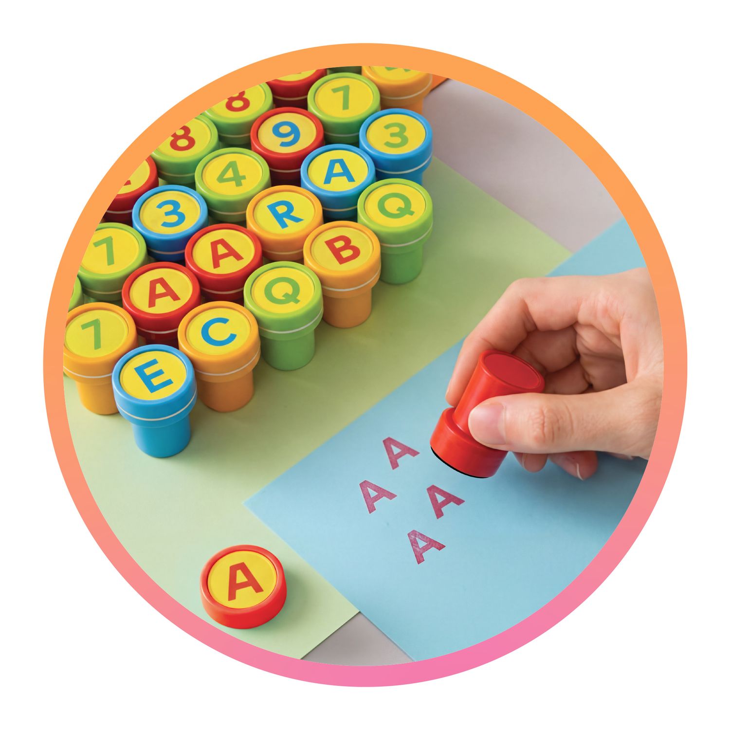 Set timbrini lettere e numeri - Creamania