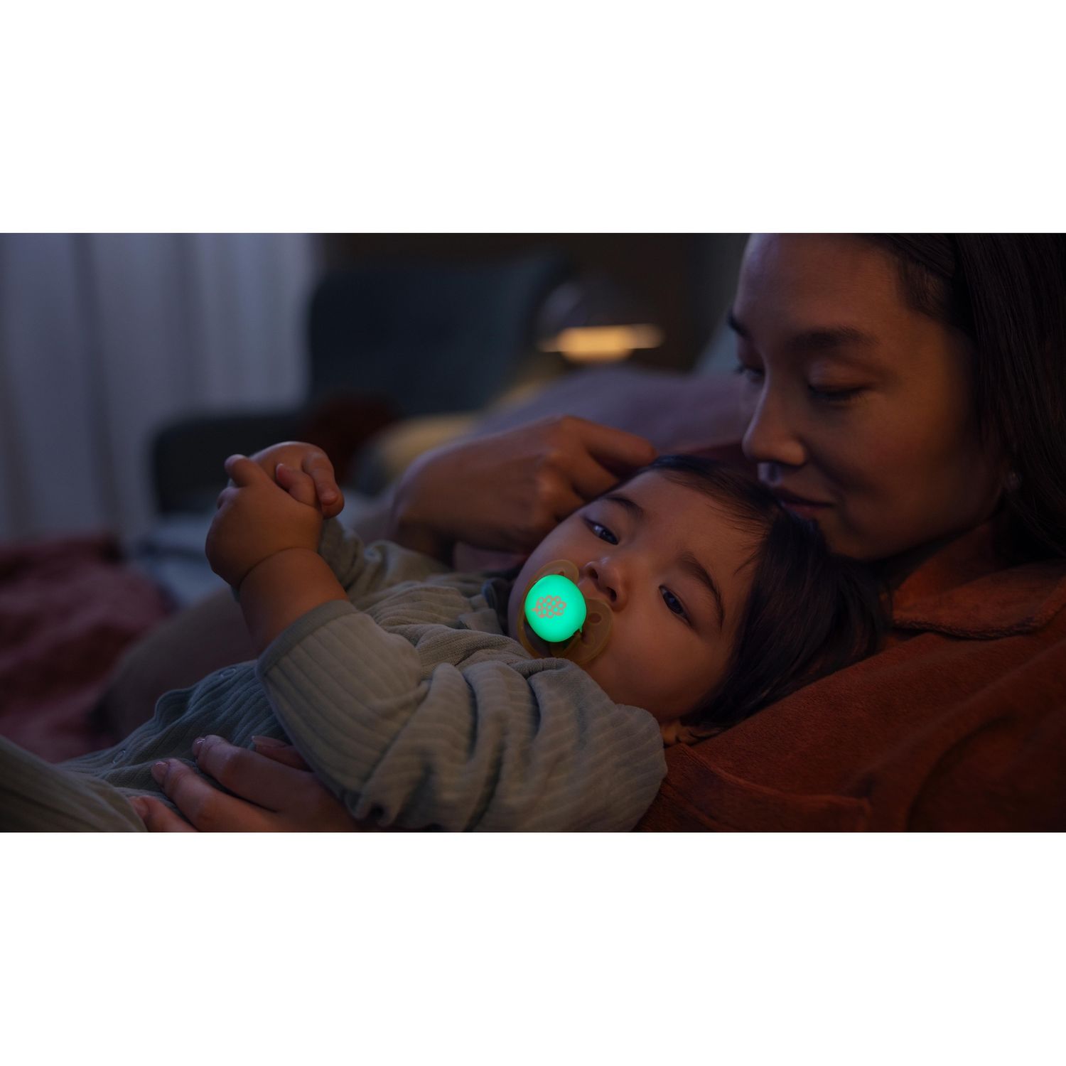 Succhietto ultra soft notte 0-6m cappuccio fluorescente no bpa per pelli sensibili - philips avent - Avent