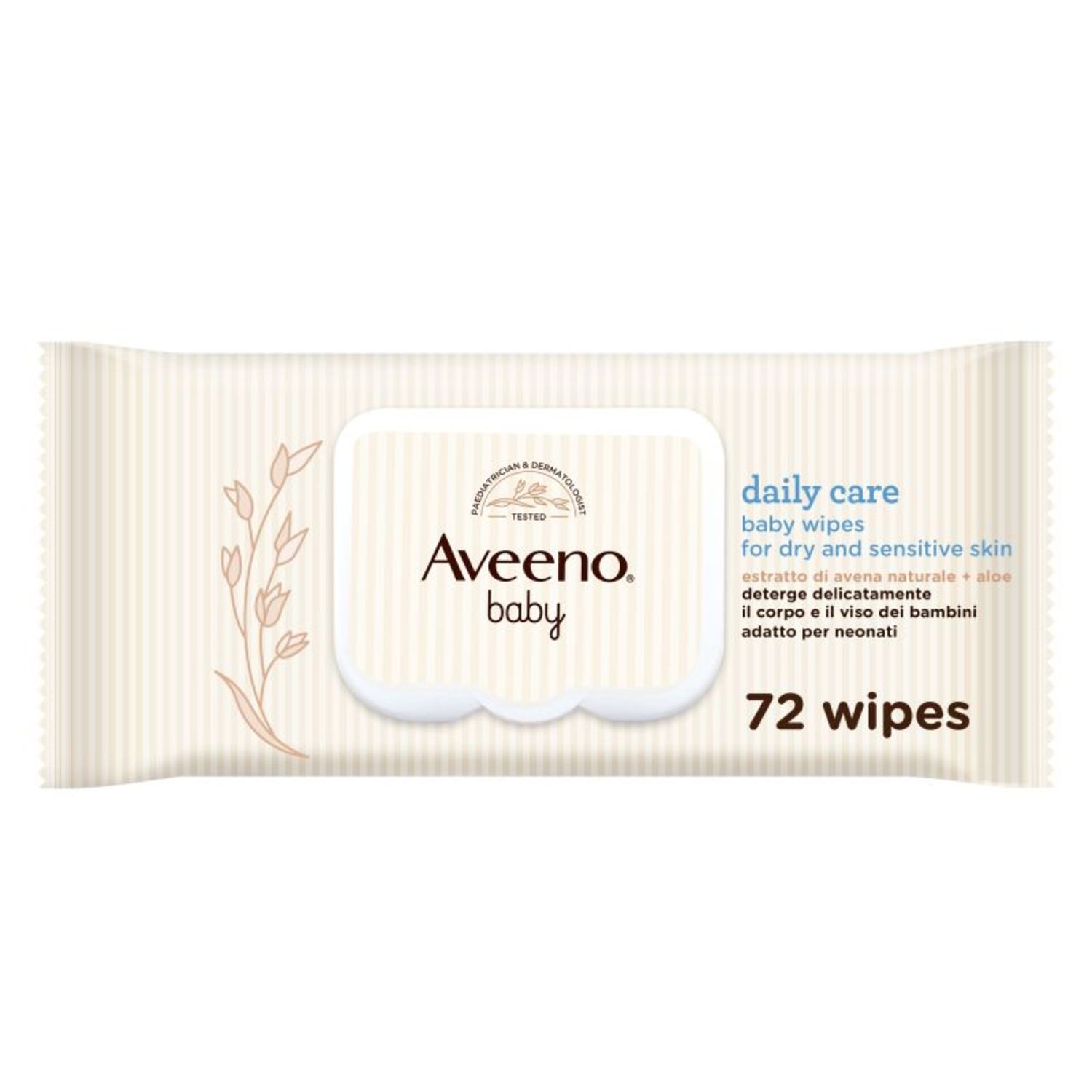 Salviettine baby delicate 72 pz- aveeno - Aveeno
