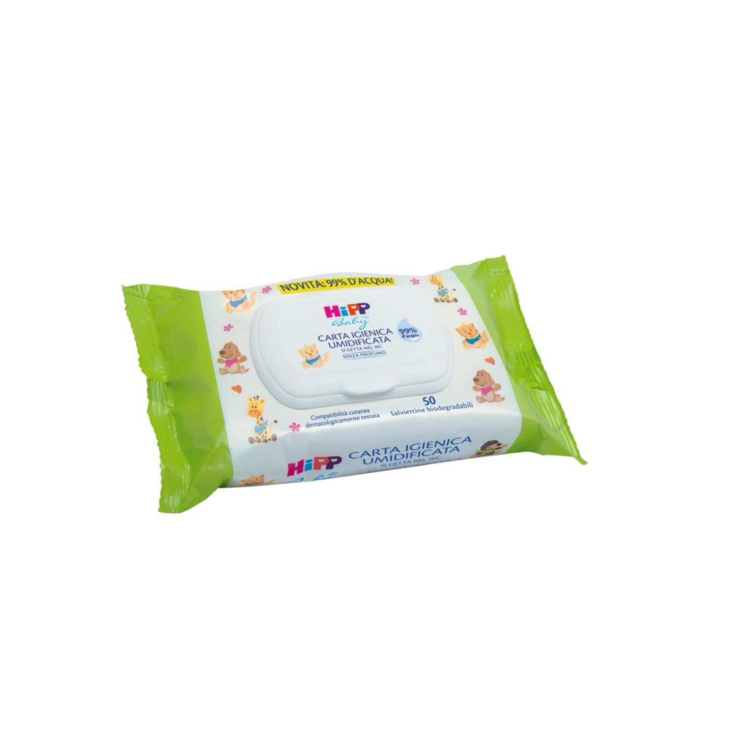 Carta igienica umidificata 50 pezzi - hipp baby - Hipp Baby