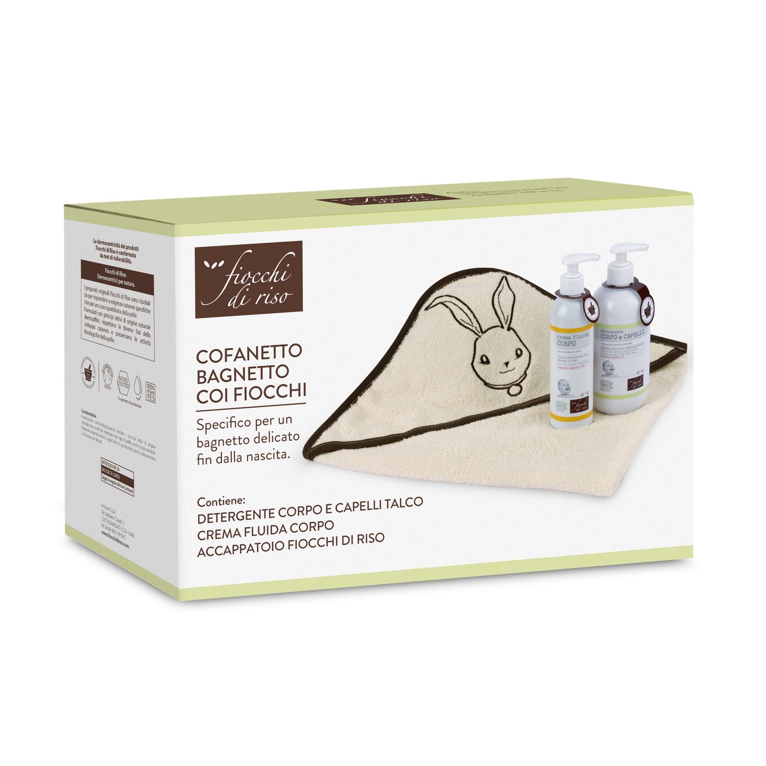 Cofanetto bagnetto coi fiocchi - fiocchi di riso - Fiocchi di Riso