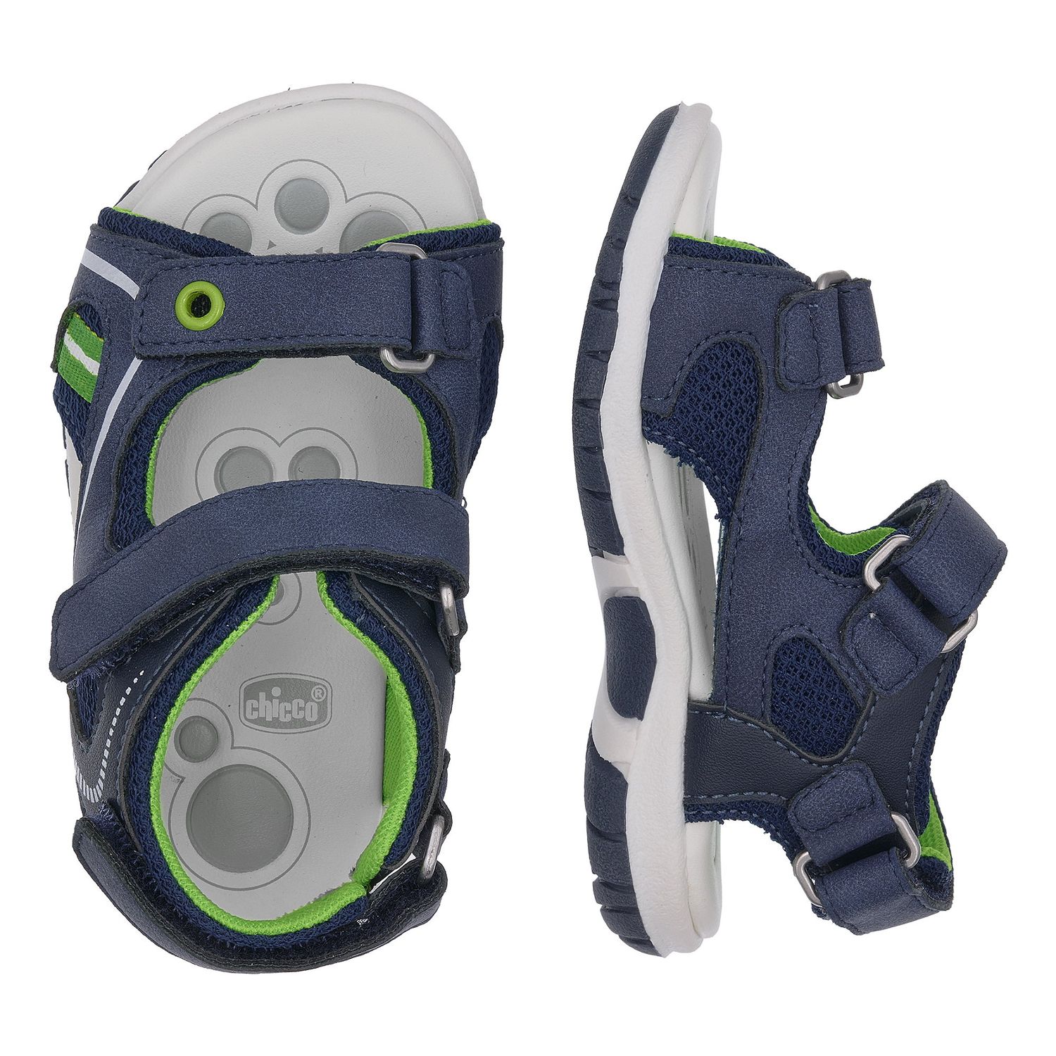 Sandali bimbo sportivi blu e verde - chicco fiesole - Chicco