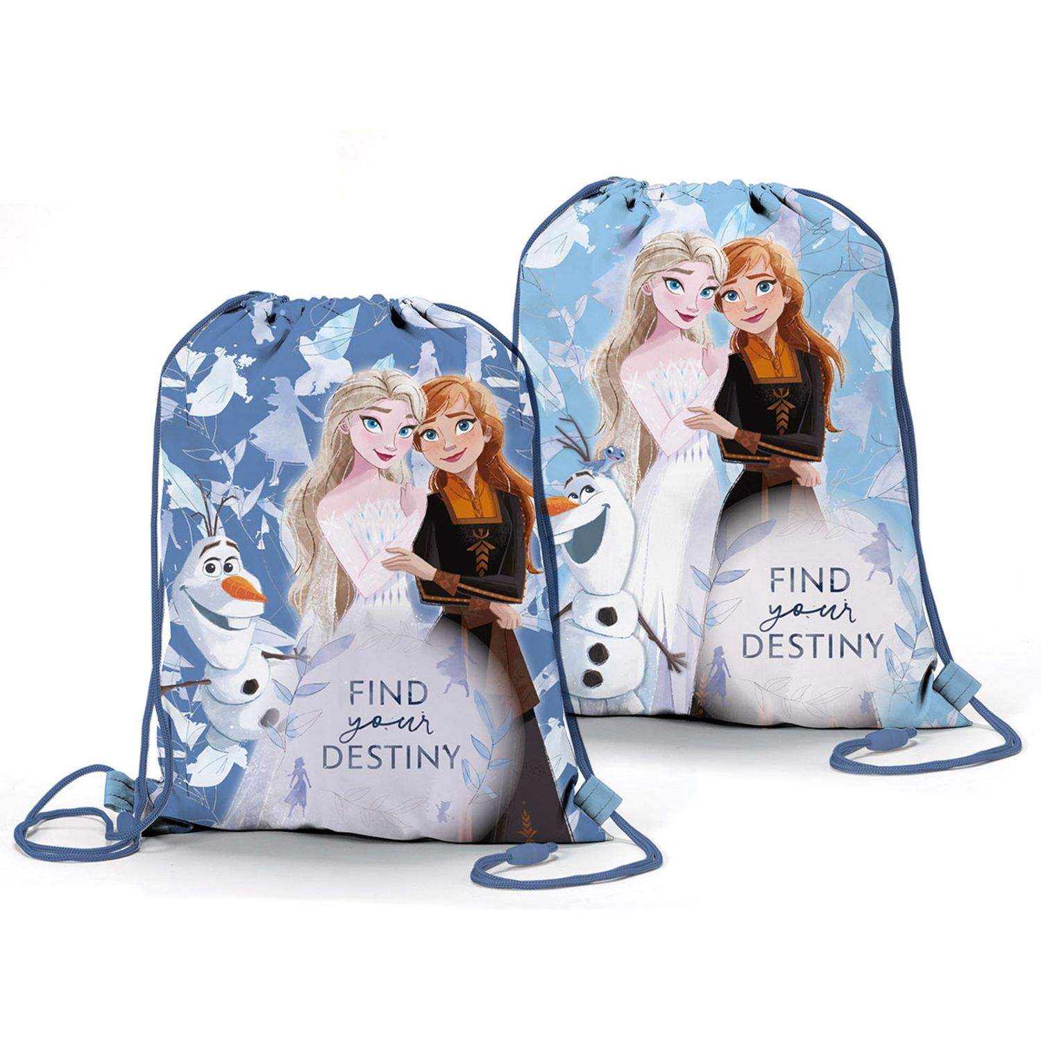 Zaino sacca coulisse disney frozen ii – "find your destiny" con elsa, anna e olaf - Disney